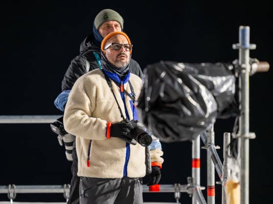 OLYMPICS - Winter Olympic Games, Olympische Spiele, Olympia, OS Milano Cortina 2026 VAL DI FIEMME,ITALY,08.FEB.26 - OLYMPICS, Ski jumping, Skispringen, Ski, nordisch - Winter Olympic Games Milano Cortina 2026, normal hill, men, training. Image shows two photographers.  GEPAxpictures xOliverxLerch