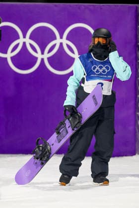 OLYMPICS - Winter Olympic Games, Olympische Spiele, Olympia, OS Milano Cortina 2026 LIVIGNO,ITALY,08.FEB.26 - OLYMPICS, SNOWBOARD - Winter Olympic Games Milano Cortina 2026, Big Air, qualification, women. Image shows Hanna Karrer (AUT).  GEPAxpictures xHaraldxSteiner
