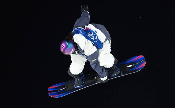 OLYMPICS - Winter Olympic Games, Olympische Spiele, Olympia, OS Milano Cortina 2026 LIVIGNO,ITALY,08.FEB.26 - OLYMPICS, SNOWBOARD - Winter Olympic Games Milano Cortina 2026, Big Air, qualification, women. Image shows Kokomo Murase (JPN).  GEPAxpictures xHaraldxSteiner