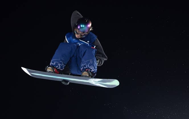 OLYMPICS - Winter Olympic Games, Olympische Spiele, Olympia, OS Milano Cortina 2026 LIVIGNO,ITALY,08.FEB.26 - OLYMPICS, SNOWBOARD - Winter Olympic Games Milano Cortina 2026, Big Air, qualification, women. Image shows Mia Brookes (GBR).  GEPAxpictures xHaraldxSteiner