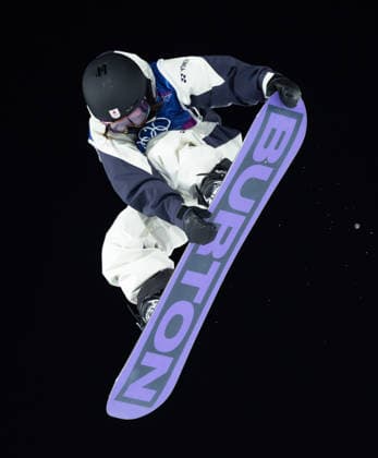 OLYMPICS - Winter Olympic Games, Olympische Spiele, Olympia, OS Milano Cortina 2026 LIVIGNO,ITALY,08.FEB.26 - OLYMPICS, SNOWBOARD - Winter Olympic Games Milano Cortina 2026, Big Air, qualification, women. Image shows Reira Iwabuchi (JPN).  GEPAxpictures xHaraldxSteiner