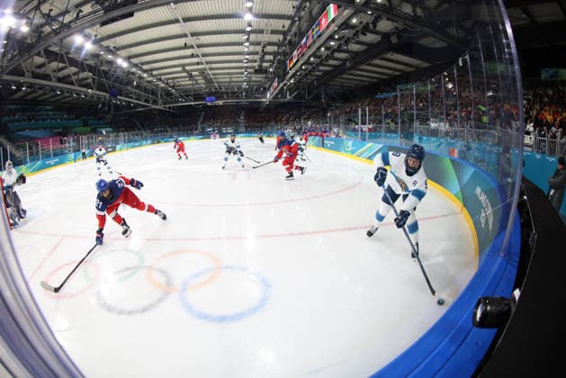 February 8, 2026, Milan, Lombardy, Italy: Nelli Laitinen 9 of Team Finland against Team Czechia in women s Ice hockey, Eishockey Group A game during the Milano Cortina 2026 Olympic Winter games, Winterspiele,Spiele, Summer games at Milano Rho Ice Hockey Arena. Milan Italy - ZUMAm117 20260208_oly_m117_014 Copyright: xDavidxMcIntyrex
