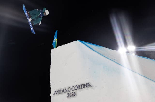 OLYMPICS - Winter Olympic Games, Olympische Spiele, Olympia, OS Milano Cortina 2026 LIVIGNO,ITALY,08.FEB.26 - OLYMPICS, SNOWBOARD - Winter Olympic Games Milano Cortina 2026, Big Air, qualification, women. Image shows Ally Hickman (AUS).  GEPAxpictures xHaraldxSteiner
