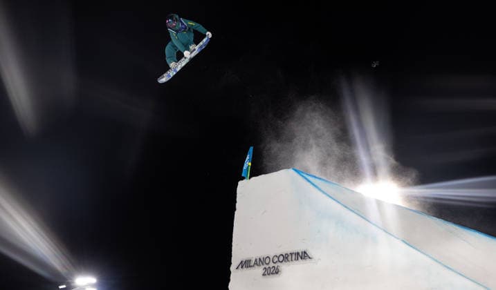 OLYMPICS - Winter Olympic Games, Olympische Spiele, Olympia, OS Milano Cortina 2026 LIVIGNO,ITALY,08.FEB.26 - OLYMPICS, SNOWBOARD - Winter Olympic Games Milano Cortina 2026, Big Air, qualification, women. Image shows  GEPAxpictures xHaraldxSteiner
