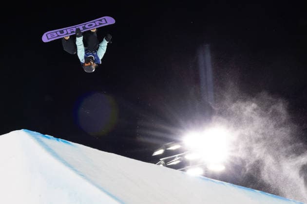 OLYMPICS - Winter Olympic Games, Olympische Spiele, Olympia, OS Milano Cortina 2026 LIVIGNO,ITALY,08.FEB.26 - OLYMPICS, SNOWBOARD - Winter Olympic Games Milano Cortina 2026, Big Air, qualification, women. Image shows Hanna Karrer (AUT).  GEPAxpictures xHaraldxSteiner