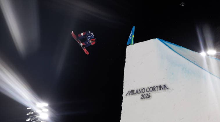 OLYMPICS - Winter Olympic Games, Olympische Spiele, Olympia, OS Milano Cortina 2026 LIVIGNO,ITALY,08.FEB.26 - OLYMPICS, SNOWBOARD - Winter Olympic Games Milano Cortina 2026, Big Air, qualification, women. Image shows Hahna Norman (USA).  GEPAxpictures xHaraldxSteiner