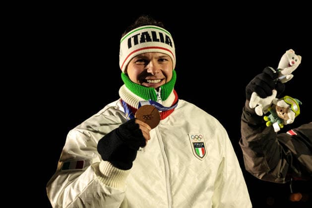 GIOCHI OLIMPICI - Olimpiadi Invernali Milano-Cortina 2026 - Luge Men s Singles Final Dominik Fischnaller (ITA) happiness for the bronze medal during the Olympic Winter games, Winterspiele,Spiele, Summer games Milano-Cortina 2026, Luge Men s Singles Final on February 08, 2026 at Cortina Sliding Center in Cortina d Ampezzo, Italy Cortina D Ampezzo Italy  Copyright: xIPAxSport ABACAx