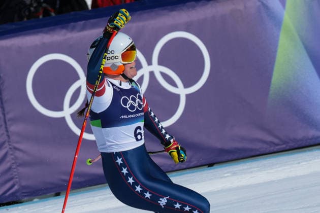 Milano Cortina 2026 - XXV Olympic Winter games, Winterspiele,Spiele, Summer games Cortina D Ampezzo - Italy 8 February,2026 Alpine skiing - Women s Downhill JOHNSON Breezy (USA)  Copyright: xLucianoxMariaxBisi IPAxSportx xipa-agency.netx xx IPA_71155483 IPA_Agency_IPA71155483