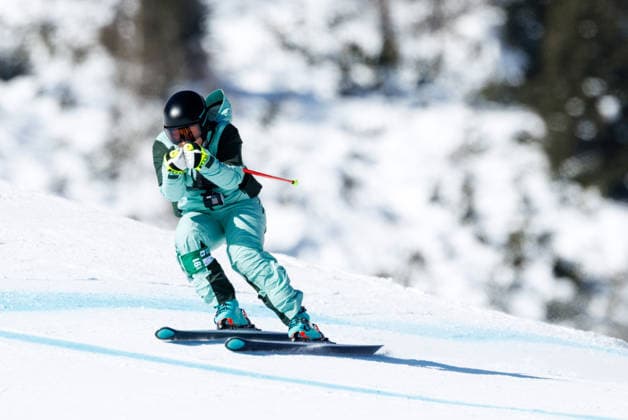 OLYMPICS - Winter Olympic Games, Olympische Spiele, Olympia, OS Milano Cortina 2026 CORTINA D AMPEZZO,ITALY,08.FEB.26 - OLYMPICS, ALPINE SKIING - Winter Olympic Games Milano Cortina 2026, downhill, women. Image shows camera racer Nicole Schmidhofer (ORF).  GEPAxpictures xMaticxKlansek