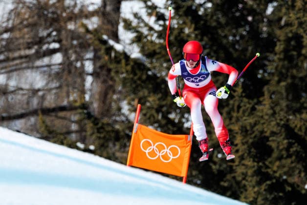 OLYMPICS - Winter Olympic Games, Olympische Spiele, Olympia, OS Milano Cortina 2026 CORTINA D AMPEZZO,ITALY,08.FEB.26 - OLYMPICS, ALPINE SKIING - Winter Olympic Games Milano Cortina 2026, downhill, women. Image shows Malorie Blanc (SUI).  GEPAxpictures xMaticxKlansek