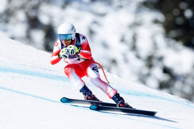 OLYMPICS - Winter Olympic Games, Olympische Spiele, Olympia, OS Milano Cortina 2026 CORTINA D AMPEZZO,ITALY,08.FEB.26 - OLYMPICS, ALPINE SKIING - Winter Olympic Games Milano Cortina 2026, downhill, women. Image shows Jasmine Flury (SUI).  GEPAxpictures xMaticxKlansek