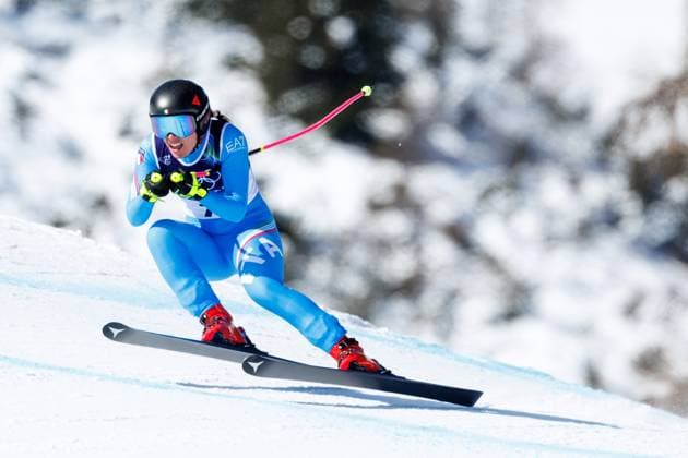 OLYMPICS - Winter Olympic Games, Olympische Spiele, Olympia, OS Milano Cortina 2026 CORTINA D AMPEZZO,ITALY,08.FEB.26 - OLYMPICS, ALPINE SKIING - Winter Olympic Games Milano Cortina 2026, downhill, women. Image shows Nicol Delago (ITA).  GEPAxpictures xMaticxKlansek