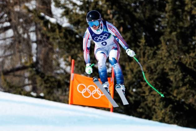 OLYMPICS - Winter Olympic Games, Olympische Spiele, Olympia, OS Milano Cortina 2026 CORTINA D AMPEZZO,ITALY,08.FEB.26 - OLYMPICS, ALPINE SKIING - Winter Olympic Games Milano Cortina 2026, downhill, women. Image shows Kajsa Vickhoff Lie (NOR).  GEPAxpictures xMaticxKlansek