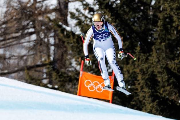 OLYMPICS - Winter Olympic Games, Olympische Spiele, Olympia, OS Milano Cortina 2026 CORTINA D AMPEZZO,ITALY,08.FEB.26 - OLYMPICS, ALPINE SKIING - Winter Olympic Games Milano Cortina 2026, downhill, women. Image shows Emma Aicher (GER).  GEPAxpictures xMaticxKlansek