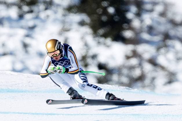 OLYMPICS - Winter Olympic Games, Olympische Spiele, Olympia, OS Milano Cortina 2026 CORTINA D AMPEZZO,ITALY,08.FEB.26 - OLYMPICS, ALPINE SKIING - Winter Olympic Games Milano Cortina 2026, downhill, women. Image shows Emma Aicher (GER).  GEPAxpictures xMaticxKlansek