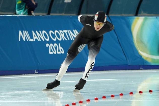Milano Cortina, 2026 , Winter Olympic Games, Olympische Spiele, Olympia, OS Olympische Winter-Olympische spiele 2026 , Speedskating, Eisschnelllauf , 5000m Finale Men Männer, Felix Maly , Deutschland, Photocopyright Gladys Chai von der Laage *** Milano Cortina, 2026 , Winter Olympic Games, Winter Olympic Games 2026 , Speed Skating, Speed Skating , 5000m Final Men Men, Felix Maly , Germany, Photocopyright Gladys Chai von der Laage