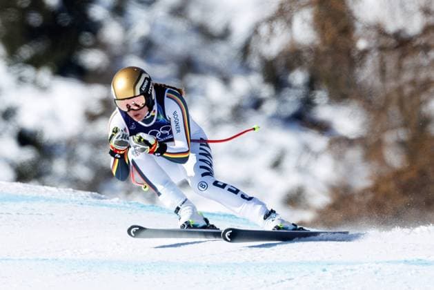OLYMPICS - Winter Olympic Games, Olympische Spiele, Olympia, OS Milano Cortina 2026 CORTINA D AMPEZZO,ITALY,08.FEB.26 - OLYMPICS, ALPINE SKIING - Winter Olympic Games Milano Cortina 2026, downhill, women. Image shows Emma Aicher (GER).  GEPAxpictures xMaticxKlansek