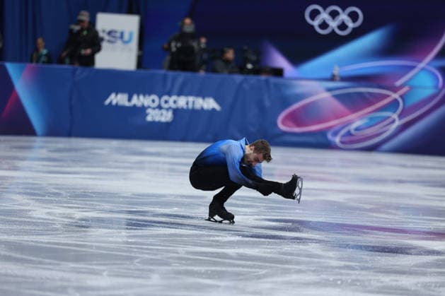 GIOCHI OLIMPICI - Olimpiadi Invernali Milano-Cortina 2026 - Figure skating, Eiskunstlauf Men Single Skating - Free Skating Matteo Rizzo (ITA) during the Olympic Winter games, Winterspiele,Spiele, Summer games Milano-Cortina 2026, Figure Skating Team Event on february 08,2026 at Milano Ice Skating Arena in Milan, Italy during the Olympic Winter Games Milano-Cortina 2026, Figure Skating Team Event on february 08,2026 at Milano Ice Skating Arena in Milan, Italy Cortina D Ampezzo Italy  Copyright: xIPAxSport ABACAx
