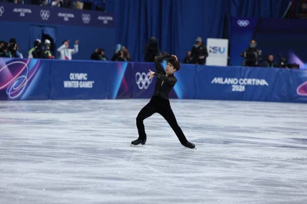 GIOCHI OLIMPICI - Olimpiadi Invernali Milano-Cortina 2026 - Figure skating, Eiskunstlauf Men Single Skating - Free Skating Shun Sato (JPN) during the Olympic Winter games, Winterspiele,Spiele, Summer games Milano-Cortina 2026, Figure Skating Team Event on february 08,2026 at Milano Ice Skating Arena in Milan, Italy during the Olympic Winter Games Milano-Cortina 2026, Figure Skating Team Event on february 08,2026 at Milano Ice Skating Arena in Milan, Italy Cortina D Ampezzo Italy  Copyright: xIPAxSport ABACAx