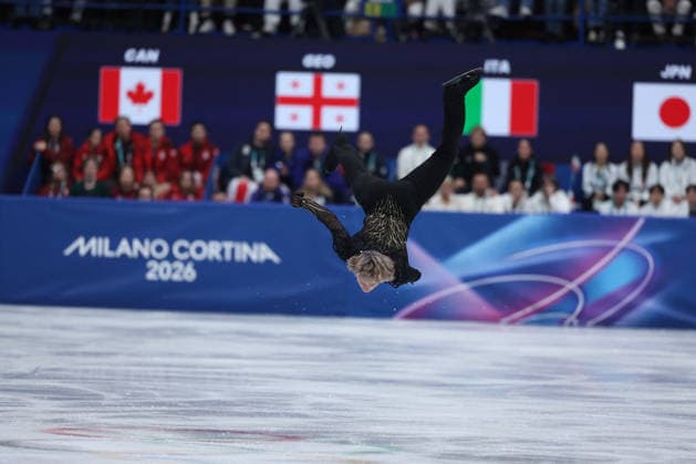 GIOCHI OLIMPICI - Olimpiadi Invernali Milano-Cortina 2026 - Figure skating, Eiskunstlauf Men Single Skating - Free Skating Ilia Malinin (USA) during the Olympic Winter games, Winterspiele,Spiele, Summer games Milano-Cortina 2026, Figure Skating Team Event on february 08,2026 at Milano Ice Skating Arena in Milan, Italy during the Olympic Winter Games Milano-Cortina 2026, Figure Skating Team Event on february 08,2026 at Milano Ice Skating Arena in Milan, Italy Cortina D Ampezzo Italy  Copyright: xIPAxSport ABACAx