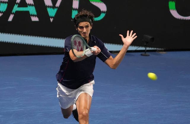 February 8, 2026, Le Portel, Bretagne, France: Pierre - Hugues Herbert of French during the Davis Cup 2026, Qualifiers tennis event on 8 February 2026 at Le Chaudron in Le Portel, France - Photo Le Portel France - ZUMAl193 20260208_zsp_l193_153 Copyright: xLaurentxLairysx