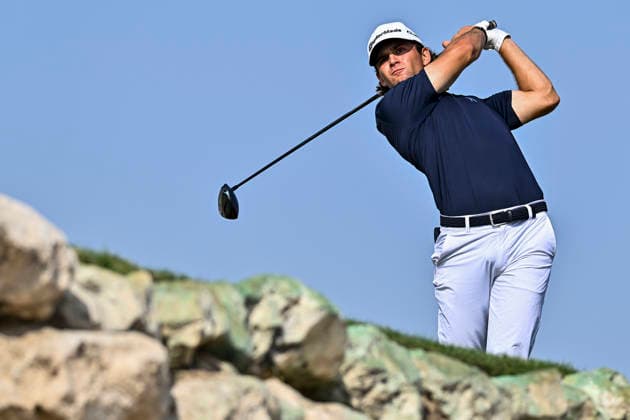 February 8, 2026, Doha, Qatar: Angel Ayora of Spain seen in action during fourth round of the Qatar Masters 2026 golf tournament at the Doha Golf Club. Qatar Masters 2026-Day Four In Doha - 08 Feb 2026  - ZUMAs197 20260208_aaa_s197_392 Copyright: xNoushadxVariyattiyakkalx