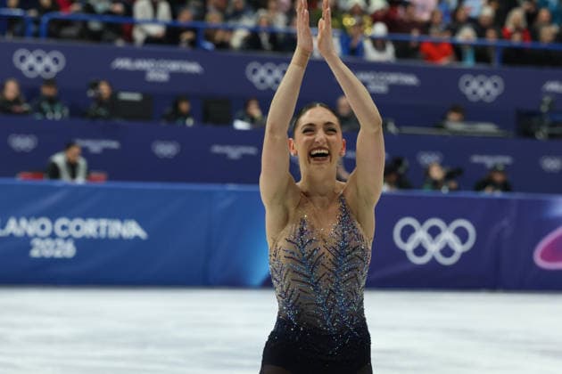 February 8, 2026, Milan, Lombardy, Italy: SARA CONTI and NICCOLO MACII of Italy in the Pairs Free Program of the Figure skating, Eiskunstlauf Team Event at the Milano Cortina 2026 Winter Olympic Games, Olympische Spiele, Olympia, OS Milan Italy - ZUMAc179 20260208_oly_c179_254 Copyright: xMickaelxChavetx