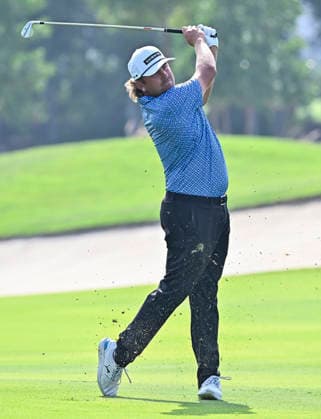 February 8, 2026, Doha, Qatar: Oliver Lindell of Finland seen in action during fourth round of the Qatar Masters 2026 golf tournament at the Doha Golf Club. Doha Qatar - ZUMAs197 20260208_aaa_s197_359 Copyright: xNoushadxVariyattiyakkalx