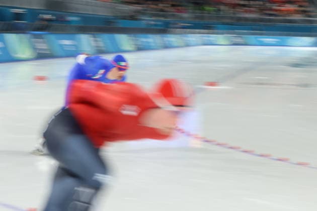 February 8, 2026, Rho, Lombardy, Italy: RICCARDO LORELLO of France and PEDER KONGSHAUG of Norway in the Men s Speed skating, Eisschnelllauf 5000m at the Milano Cortina 2026 Winter Olympic Games, Olympische Spiele, Olympia, OS Rho Italy - ZUMAc179 20260208_oly_c179_277 Copyright: xMickaelxChavetx