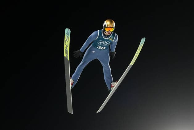 8th February 2026; Predazzo, Val di Fiemme, Italy: Milano Cortina 2026 Winter Olympics Ski jumping, Skispringen, Ski, nordisch men& x2019;s normal hill training TOMASIAK Kacper  PaoloxNucci Content restricted for UK based newspaper