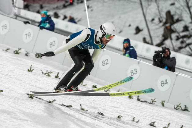 8th February 2026; Predazzo, Val di Fiemme, Italy: Milano Cortina 2026 Winter Olympics Ski jumping, Skispringen, Ski, nordisch men& x2019;s normal hill training KOUDELKA Roman  PaoloxNucci Content restricted for UK based newspaper