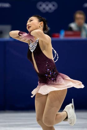 February 8, 2026, Cortina D ampezzo, Belluno, Italy: Japanese Kaori Sakamoto (JPN) performs in the Women Single Free Skating during the 2026 Winter Olympics at the Milano Ice Skating Arena on Sunday in Cortina d Ampezzo. Olympics 2026: Milano Cortina: Figure skating, Eiskunstlauf Team Women  - ZUMAj89_ 20260208_oly_j89_041 Copyright: xPaulxKitagakixJr.x