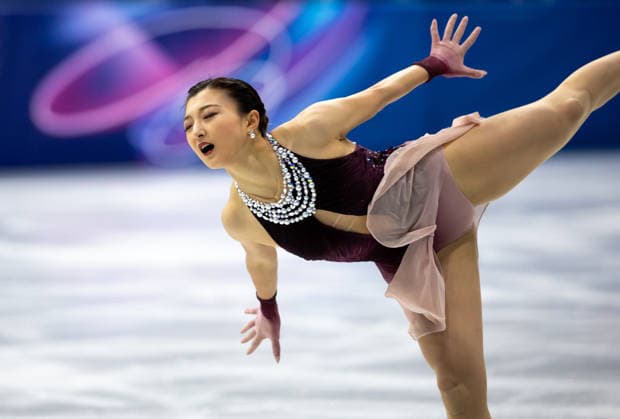 February 8, 2026, Cortina D ampezzo, Belluno, Italy: Japanese Kaori Sakamoto (JPN) performs in the Women Single Free Skating during the 2026 Winter Olympics at the Milano Ice Skating Arena on Sunday in Cortina d Ampezzo. Olympics 2026: Milano Cortina: Figure skating, Eiskunstlauf Team Women  - ZUMAj89_ 20260208_oly_j89_044 Copyright: xPaulxKitagakixJr.x