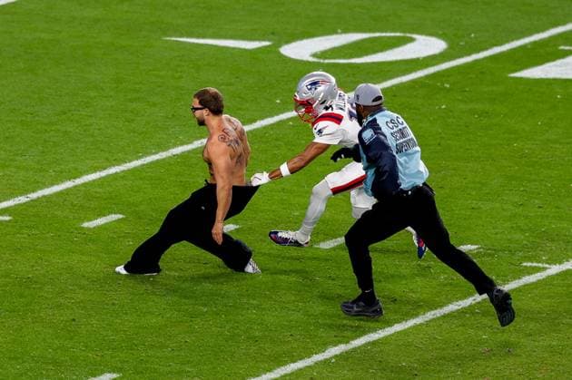 Kyle Williams 18 (New England Patriots) faengt den Flitzer, New England Patriots vs. Seattle Seahawks, Super Bowl, LX, Football, NFL, American Football Herren, USA 08.02.2026 Santa Clara Kalifornien Vereinigte Staaten
