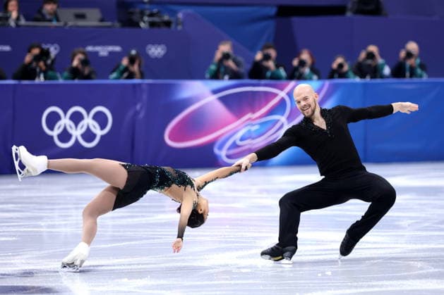 Ellie Kam & Danny O sha (USA), FEBRUARY 8, 2026 - Figure skating, Eiskunstlauf : Team Pairs Free Skating during the Milano Cortina 2026 Olympic Winter games, Winterspiele,Spiele, Summer games at Milano Ice Skating Arena in Milan, Italy. Noxthirdxpartyxsales  aflo_319044081