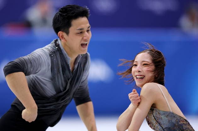 Riku Miura & Ryuichi Kihara (JPN), FEBRUARY 8, 2026 - Figure skating, Eiskunstlauf : Team Pairs Free Skating during the Milano Cortina 2026 Olympic Winter games, Winterspiele,Spiele, Summer games at Milano Ice Skating Arena in Milan, Italy. Noxthirdxpartyxsales  aflo_319044102