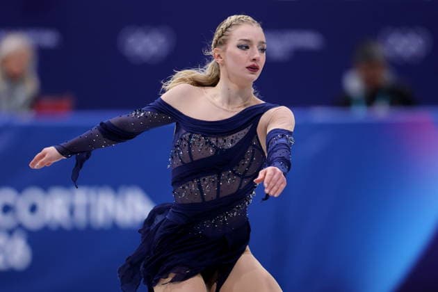 Amber Glenn (USA), FEBRUARY 8, 2026 - Figure skating, Eiskunstlauf : Team Women s Free Skating during the Milano Cortina 2026 Olympic Winter games, Winterspiele,Spiele, Summer games at Milano Ice Skating Arena in Milan, Italy. Noxthirdxpartyxsales  aflo_319044112