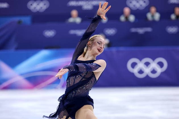Amber Glenn (USA), FEBRUARY 8, 2026 - Figure skating, Eiskunstlauf : Team Women s Free Skating during the Milano Cortina 2026 Olympic Winter games, Winterspiele,Spiele, Summer games at Milano Ice Skating Arena in Milan, Italy. Noxthirdxpartyxsales  aflo_319044116