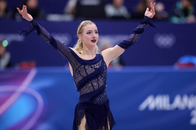 Amber Glenn (USA), FEBRUARY 8, 2026 - Figure skating, Eiskunstlauf : Team Women s Free Skating during the Milano Cortina 2026 Olympic Winter games, Winterspiele,Spiele, Summer games at Milano Ice Skating Arena in Milan, Italy. Noxthirdxpartyxsales  aflo_319044121