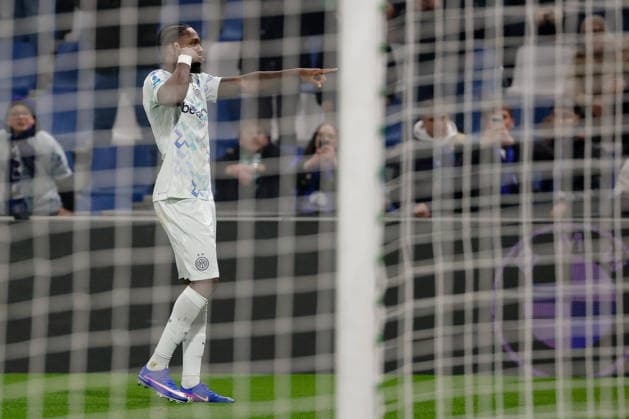February 8, 2026, Reggio Emilia, Italy: Marcus Thuram of FC Inter celebrates after scoring goal during the Italian Serie A soccer match between US Sassuolo Calcio and FC Inter at Mapei Stadium - CittÃ del Tricolore. Final score; US Sassuolo Calcio 0:5 FC Inter Reggio Emilia Italy - ZUMAs197 20260208_aaa_s197_504 Copyright: xEmanuelexPennacchiox