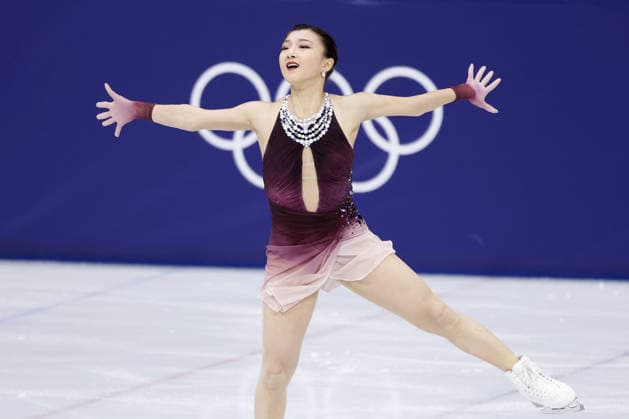 Milan Cortina Olympics: Figure skating, Eiskunstlauf Kaori Sakamoto of Japan performs in the women s free program during the figure skating team event at the Milan Cortina Olympics at Milano Ice Skating Arena in Milan on Feb. 8, 2026.  A14AA0005258678P