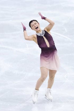 Milan Cortina Olympics: Figure skating, Eiskunstlauf Kaori Sakamoto of Japan reacts after performing in the women s free program during the figure skating team event at the Milan Cortina Olympics at Milano Ice Skating Arena in Milan on Feb. 8, 2026.  A14AA0005258679P