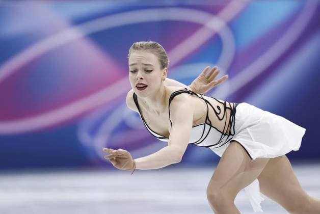 Milan Cortina Olympics: Figure skating, Eiskunstlauf Anastasiia Gubanova of Georgia performs in the women s free program during the figure skating team event at the Milan Cortina Olympics at Milano Ice Skating Arena in Milan on Feb. 8, 2026.  A14AA0005258868P