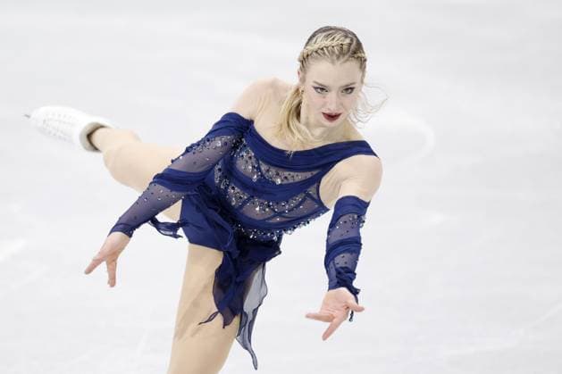 Milan Cortina Olympics: Figure skating, Eiskunstlauf Amber Glenn of the United States performs in the women s free program during the figure skating team event at the Milan Cortina Olympics at Milano Ice Skating Arena in Milan on Feb. 8, 2026.  A14AA0005258881P