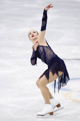 Milan Cortina Olympics: Figure skating, Eiskunstlauf Amber Glenn of the United States performs in the women s free program during the figure skating team event at the Milan Cortina Olympics at Milano Ice Skating Arena in Milan on Feb. 8, 2026.  A14AA0005258883P