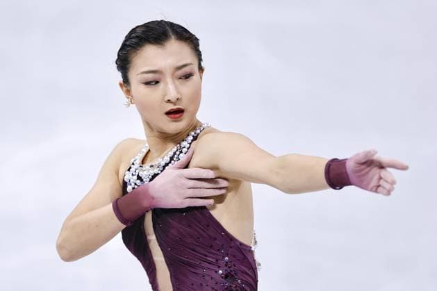 Milan Cortina Olympics: Figure skating, Eiskunstlauf Kaori Sakamoto of Japan performs in the women s free program during the figure skating team event at the Milan Cortina Olympics at Milano Ice Skating Arena in Milan on Feb. 8, 2026.  A14AA0005258988P