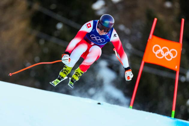 Winter Olympics in Milan Cortina 2026 Bormio, Italy 20260209. Stefan Rogentin from Switzerland competes in the men s alpine downhill slalom team competition during the Milan Cortina 2026 Winter Olympics. Photo: Cornelius Poppe NTB Bormio Italy EDITORIAL USE ONLY. RESTRICTED USE FOR BETTING COMPANIES Ref:_SPOvMIOICkFBdU.jpg *** Winter Olympics in Milan Cortina 2026 Bormio, Italy 20260209 Stefan Rogentin from Switzerland competes in the men s alpine downhill slalom team competition during the Milan Cortina 2026 Winter Olympics Photo Cornelius Poppe NTB Bormio Italy EDITORIAL USE ONLY RESTRICTED USE FOR BETTING COMPANIES  Copyright: xCorneliusxPoppex xNTBx