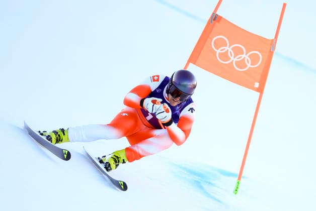 OLYMPICS - Winter Olympic Games, Olympische Spiele, Olympia, OS Milano Cortina 2026 BORMIO,ITALY,09.FEB.26 - OLYMPICS, ALPINE SKIING - Winter Olympic Games Milano Cortina 2026, team combined, downhill, men. Image shows Stefan Rogentin (SUI).  GEPAxpictures xWolfgangxGrebien