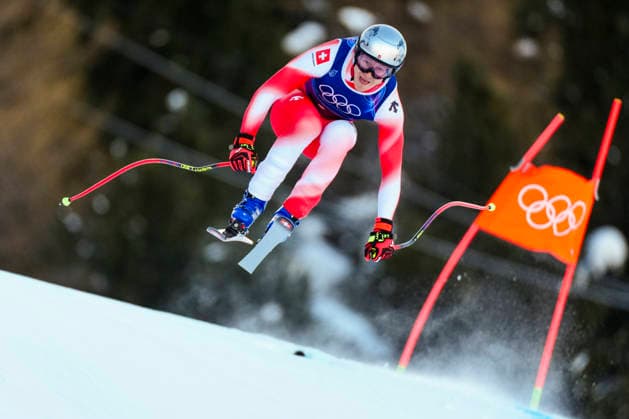 Winter Olympics in Milan Cortina 2026 Bormio, Italy 20260209. Marco Odermatt from Switzerland competes in the men s alpine downhill slalom team competition during the Milan Cortina 2026 Winter Olympics. Photo: Cornelius Poppe NTB Bormio Italy EDITORIAL USE ONLY. RESTRICTED USE FOR BETTING COMPANIES Ref:_SPO9D6Q6Zys5Vc.jpg *** Winter Olympics in Milan Cortina 2026 Bormio, Italy 20260209 Marco Odermatt from Switzerland competes in the men s alpine downhill slalom team competition during the Milan Cortina 2026 Winter Olympics Photo Cornelius Poppe NTB Bormio Italy EDITORIAL USE ONLY RESTRICTED USE FOR BETTING COMPANIES  Copyright: xCorneliusxPoppex xNTBx
