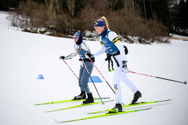 260209 Heidi Weng of Norway and Frida Karlsson of Sweden at a cross-country skiing training session during day 3 of the 2026 Winter Olympics on February 9, 2026 in Val di Fiemme. Photo: Maxim Thore BILDBYRAN kod MT MT0966 skidor cross-country skiing langrenn Olympic Games, Olympische Spiele, Olympia, OS olympics winter olympics os ol olympiska spel vinter-os olympiske leker milano cortina 2026 milan cortina 2026 milano cortina 2026 olympic games milano cortina 2026 winter olympic games milano cortina-os milano cortina-ol vinter-ol 3 bbeng träning sverige norge *** 260209 Heidi Weng of Norway and Frida Karlsson of Sweden at a cross country skiing training session during day 3 of the 2026 Winter Olympics on February 9, 2026 in Val di Fiemme Photo Maxim Thore BILDBYRAN kod MT MT0966 skidor cross country skiing langrenn olympic games olympics winter olympics os ol olympiska spel vinter os olympiske leker milano cortina 2026 milan cortina 2026 milano cortina 2026 olympic games milano cortina 2026 winter olympic games milano cortina os milano cortina ol vinter ol 3 bbeng träning sverige norge  Copyright: MAXIMxTHORE BB260209MT013